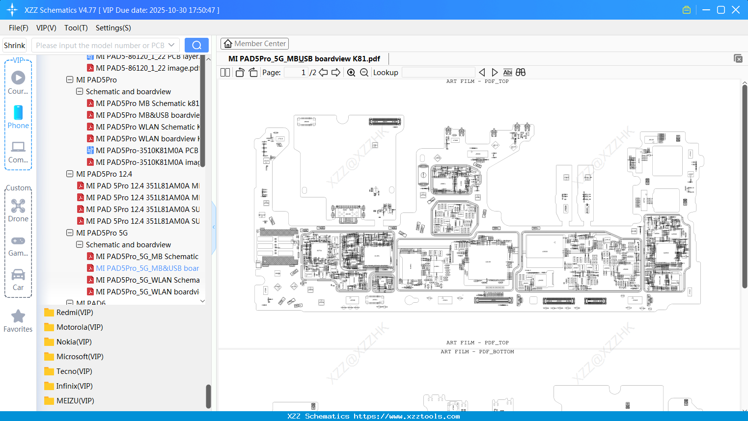 Xiaomi MI PAD5Pro_5G_MB&USB Boardview K81